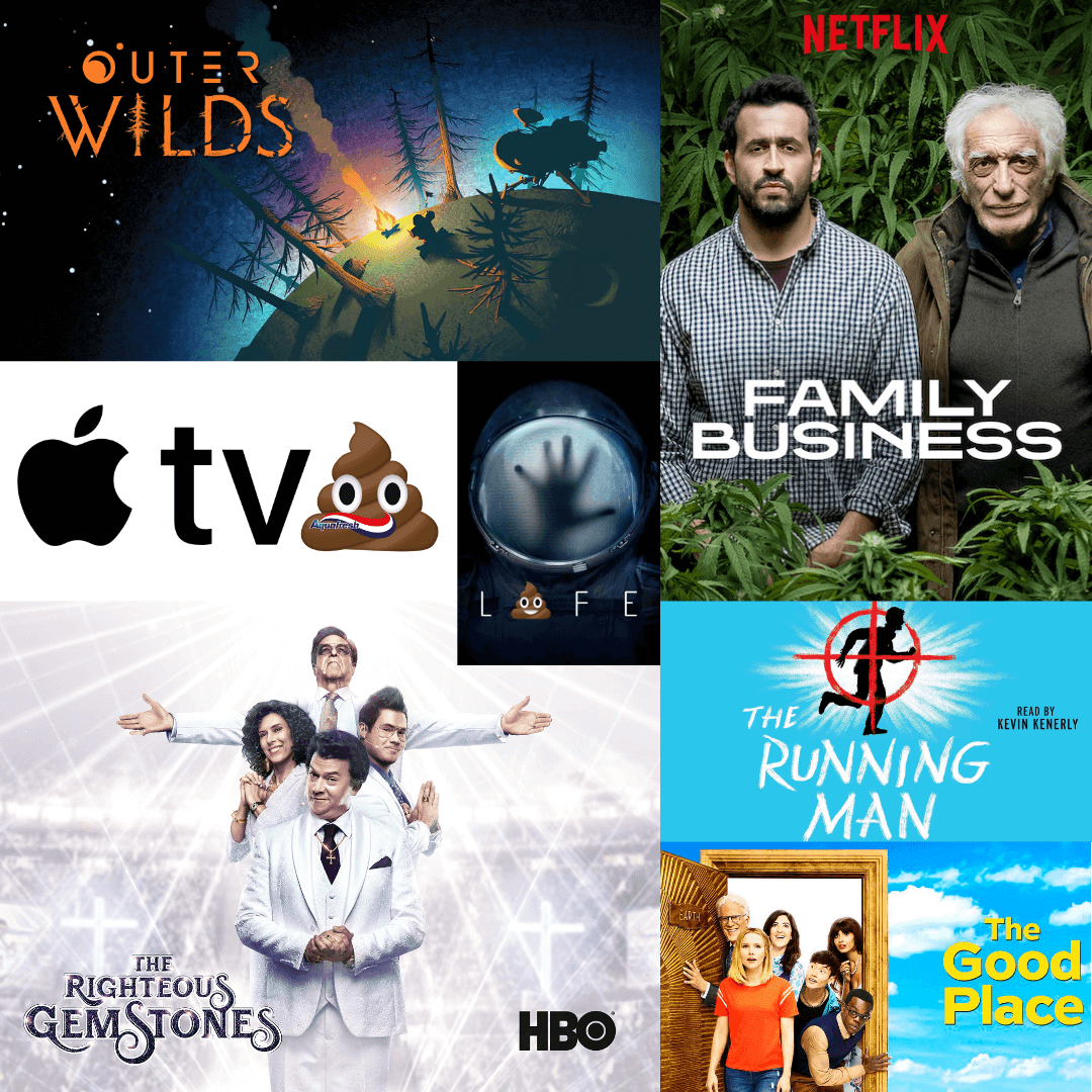 Poulpe Fiction (Apple TV, Outer Wilds, Family Business, Righteous Gemstones, Life,...)